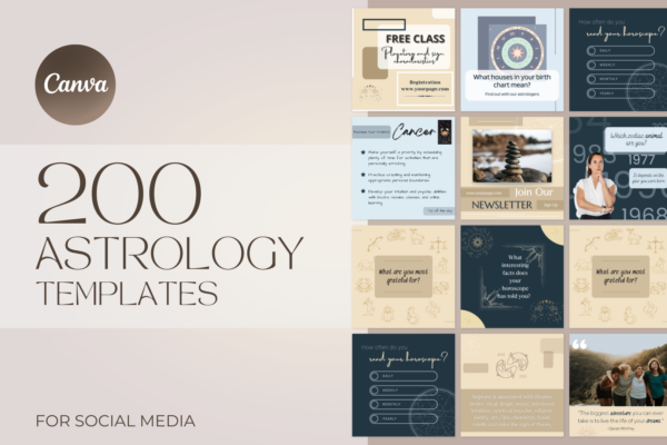 200 Astrology Templates for Social Media 1