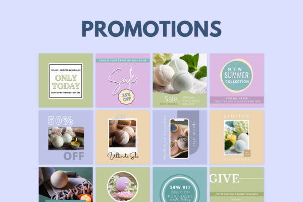 200 Bath Bombs Templates for Social Media 4