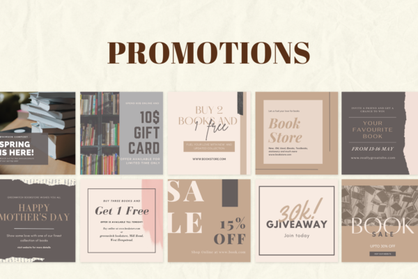 200 Bookstore Templates for Social Media 5