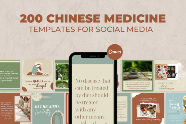 200 Chinese Medicine Templates for Social Media 1