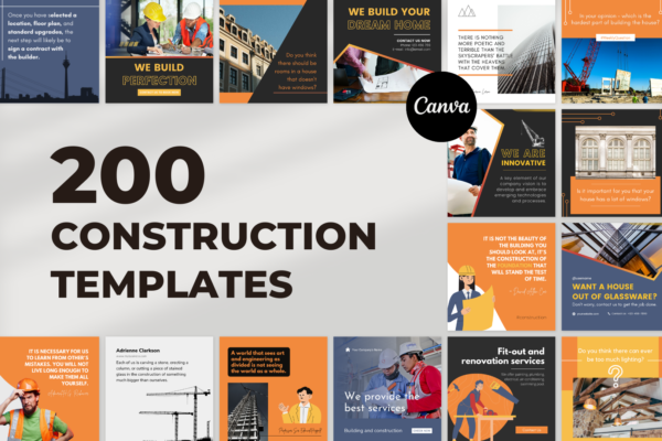 200 Construction Templates for Social Media 1